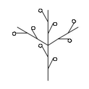 Picture of the Design B l-system at n=1