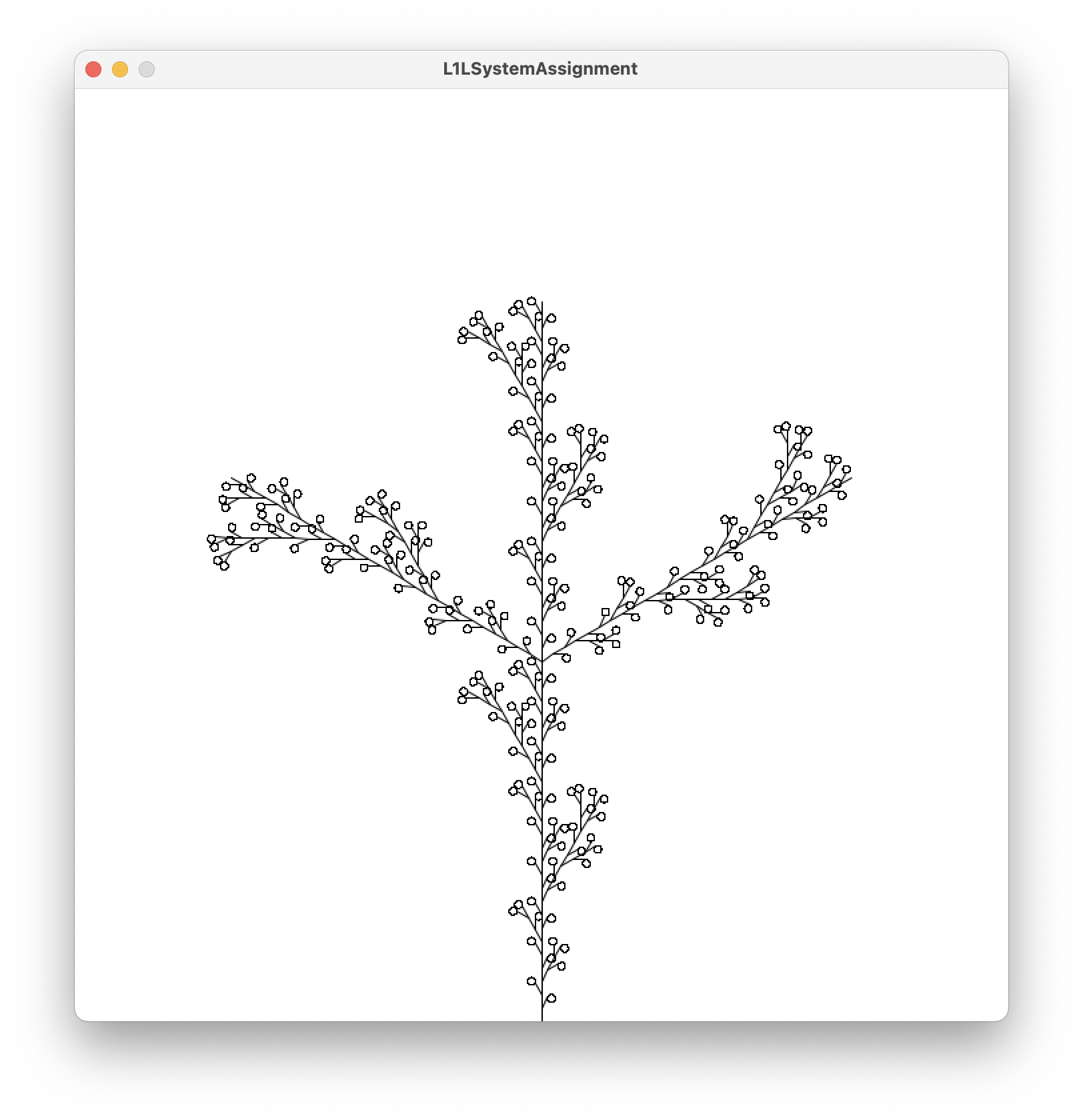 Picture of the Design B l-system at n=3