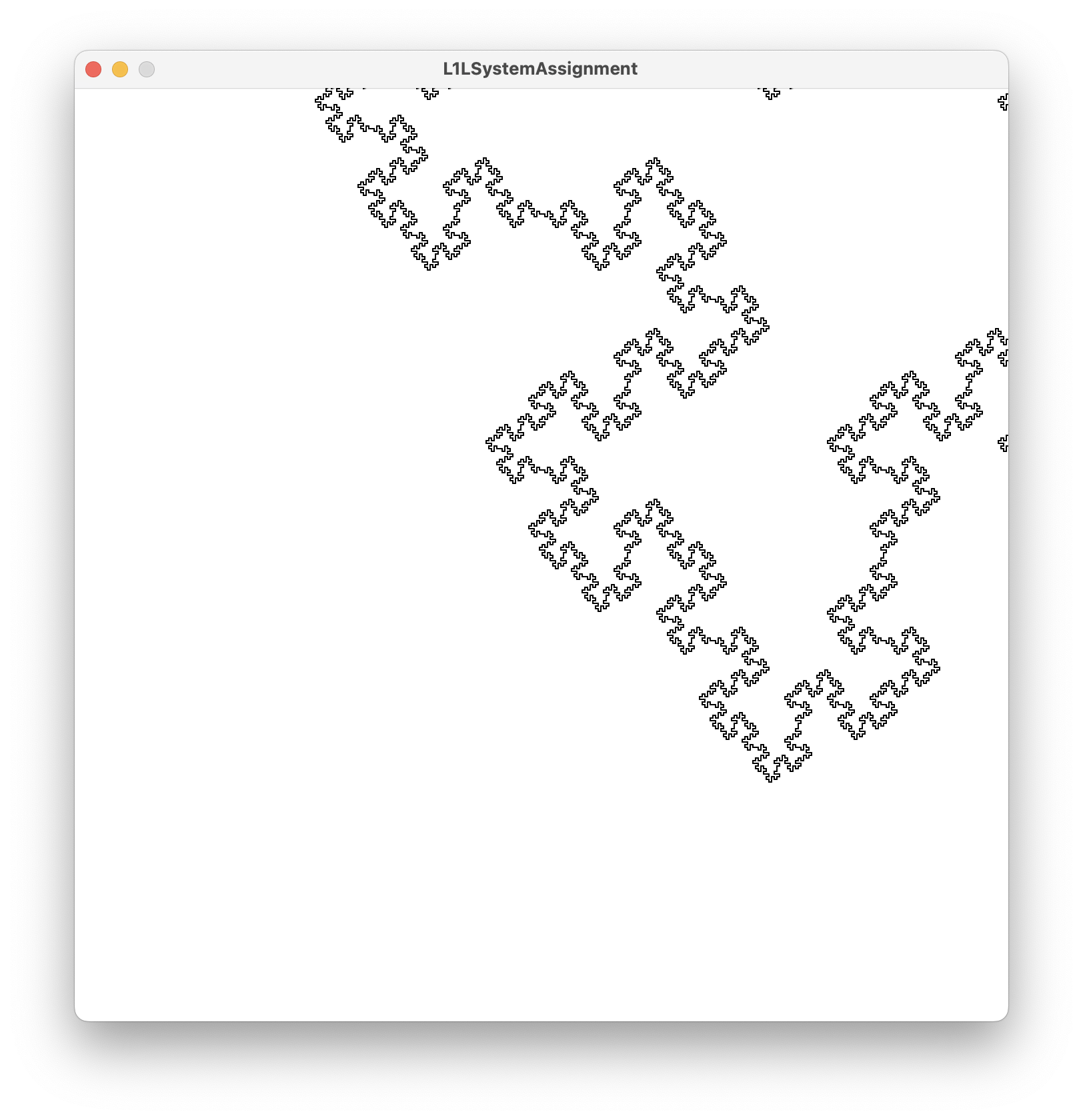 Picture of the sample l-system at n=4