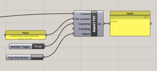 Picture of Gcode Generation in Grasshopper